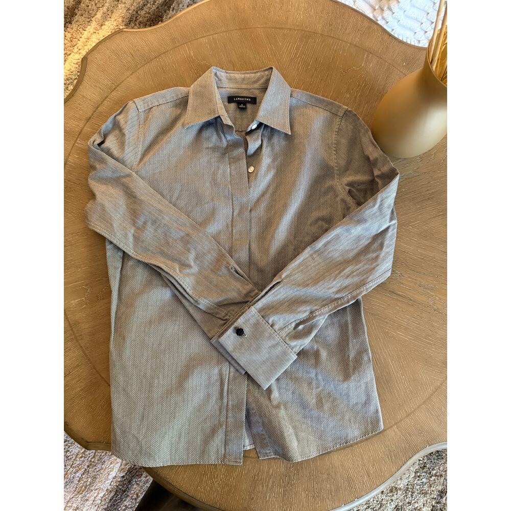 LANDS’ END‎ Button Down Shirt Size 4